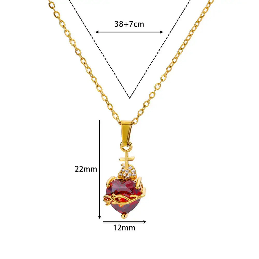 Collar Sagrado Corazón de Jesús ❤️🔥