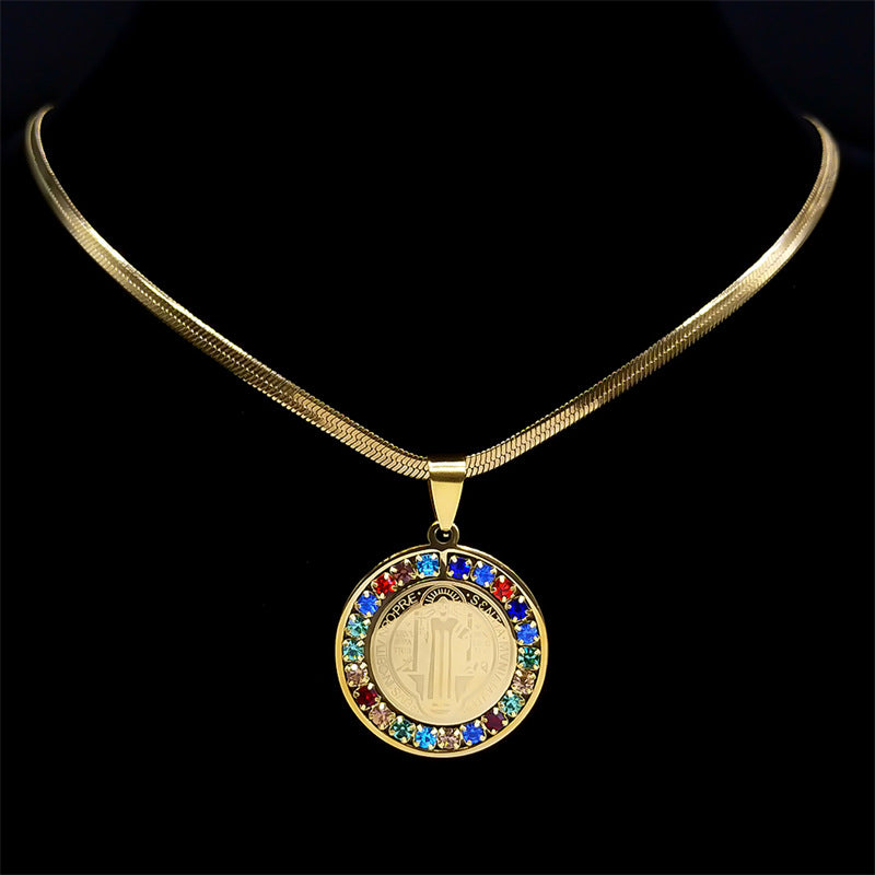 Collar San Benito – Arcoíris de Fe