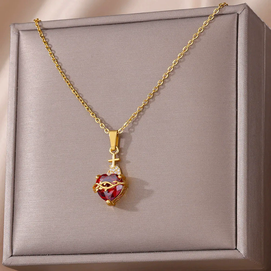 Collar Sagrado Corazón de Jesús ❤️🔥
