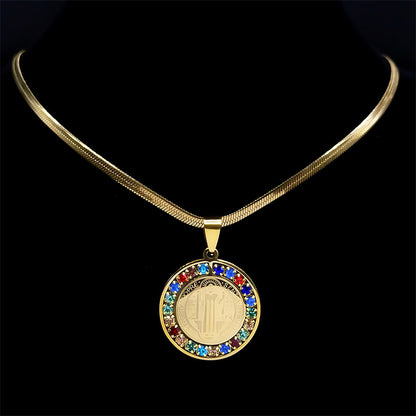 Collar San Benito – Arcoíris de Fe
